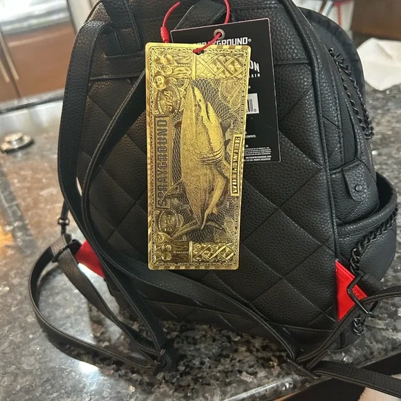 Sprayground Black Luxe Backpack - Picture 7 of 11